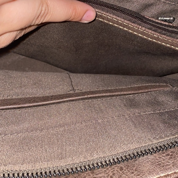 TRINITY RANCH WESTERN BROWN LEATHER PURSE - Picture 11 of 15